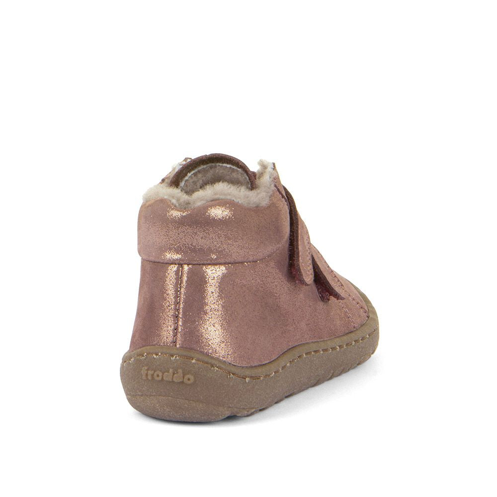 Froddo Barefoot Winter Furry Borreguito Pink Gold