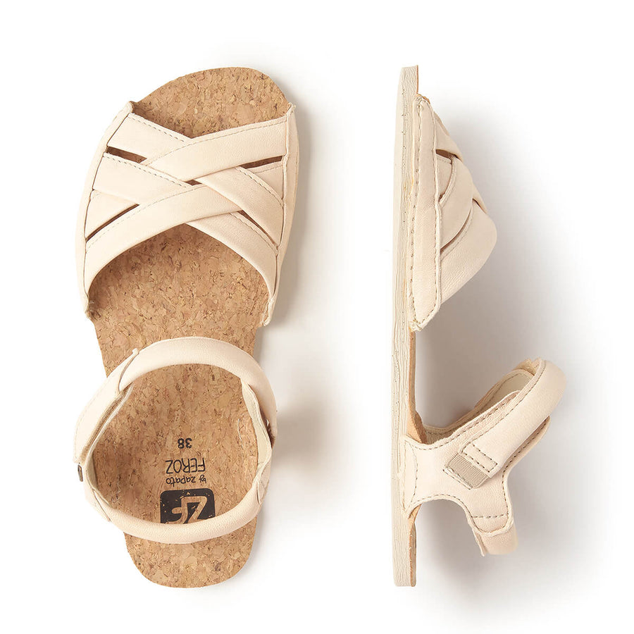 Zapato Feroz Adulte Gandia Beige Piel