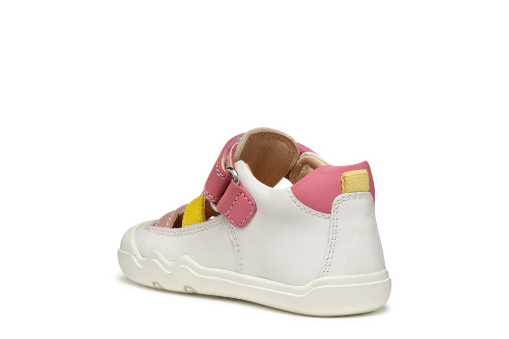 Geox Barefoot Steppieup Sandales Blanc Multi