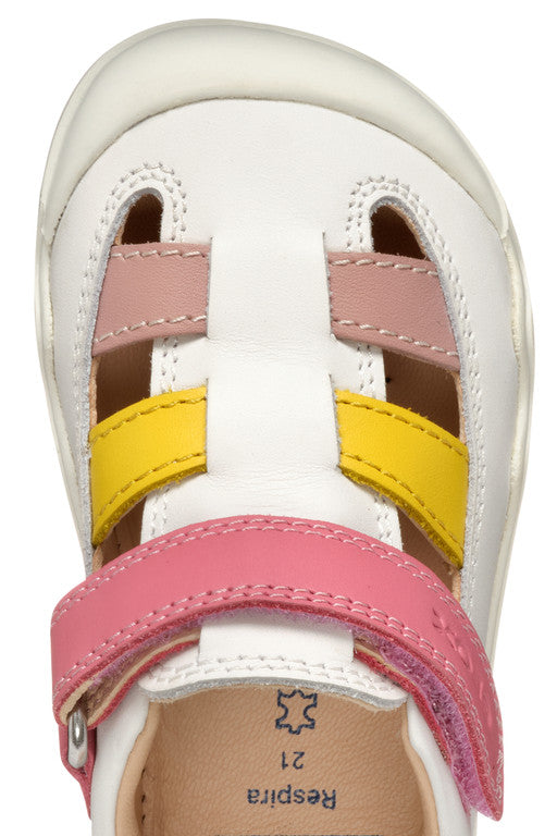 Geox Barefoot Steppieup Sandales Blanc Multi