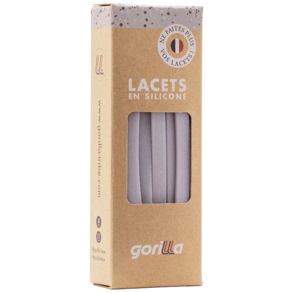 Gorilla Lacets Larges Argenté