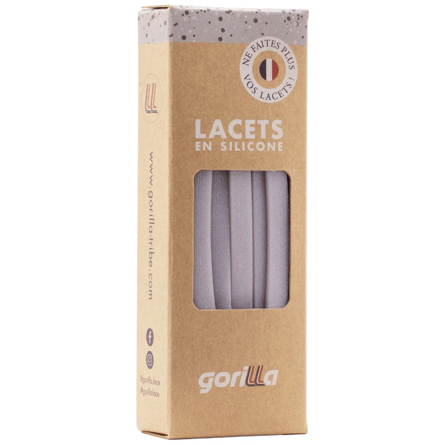 Gorilla Lacets Larges Argenté