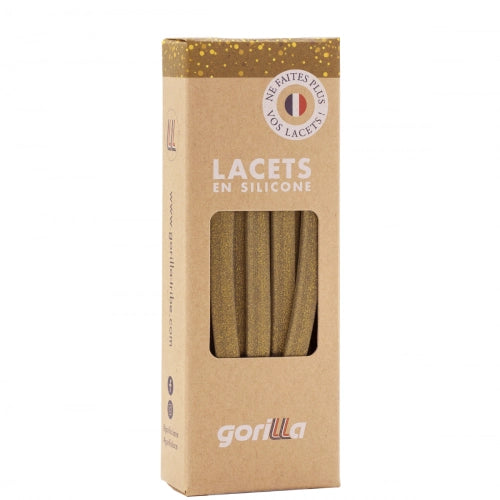 Gorilla Lacets Elastiques Larges Doré