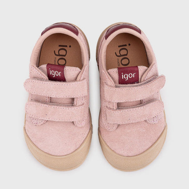 Igor Barefoot Tennis Suede Rosa