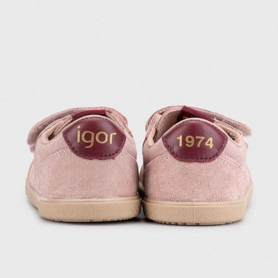 Igor Barefoot Tennis Suede Rosa
