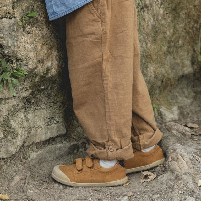 Igor Barefoot Tennis Suede Mostaza