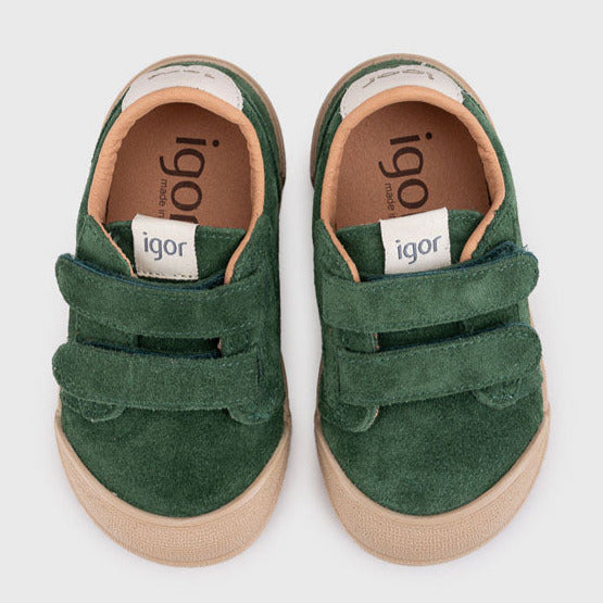 Igor Barefoot Tennis Suede Verde