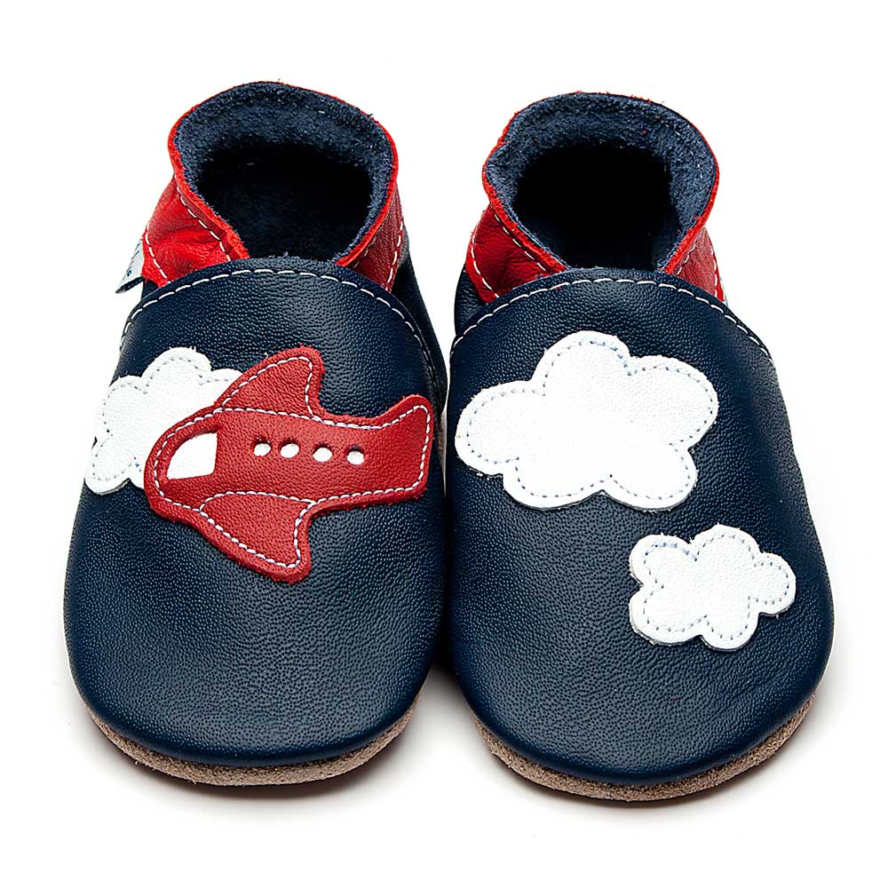 Inchblue Aeroplane Clouds Navy Red