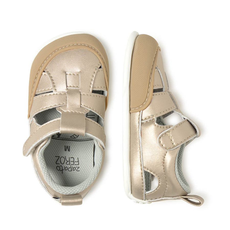 Zapato Feroz Feroz Irta Dorado Microfibra