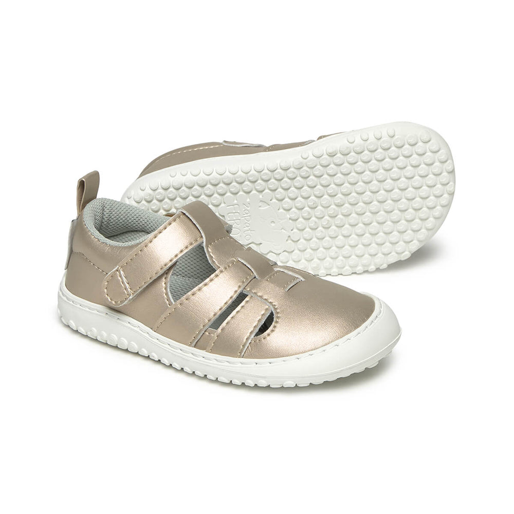 Zapato Feroz Rockers Irta Oro Microfibra