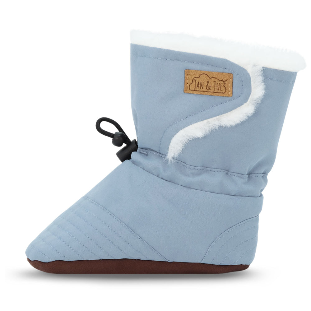 Jan and Jul Stay-Put Winter Booties Dusty Blue