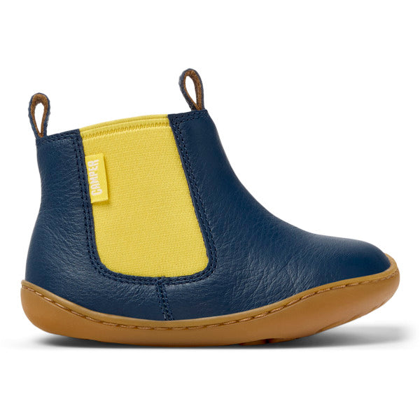 Camper FW Peu Bottines Bleu Jaune