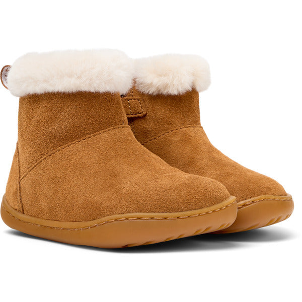 Camper FW Peu Bottines Fourrées Zip Marron