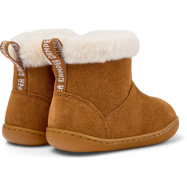 Camper FW Peu Botines Forro Zip Marrón