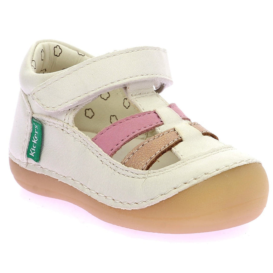 Kickers Sushy Blanc Cassé Rose Or