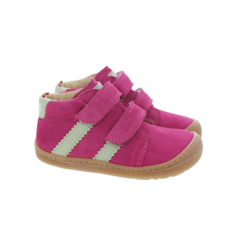 Koel Barefoot Kids David Suede Fuchsia