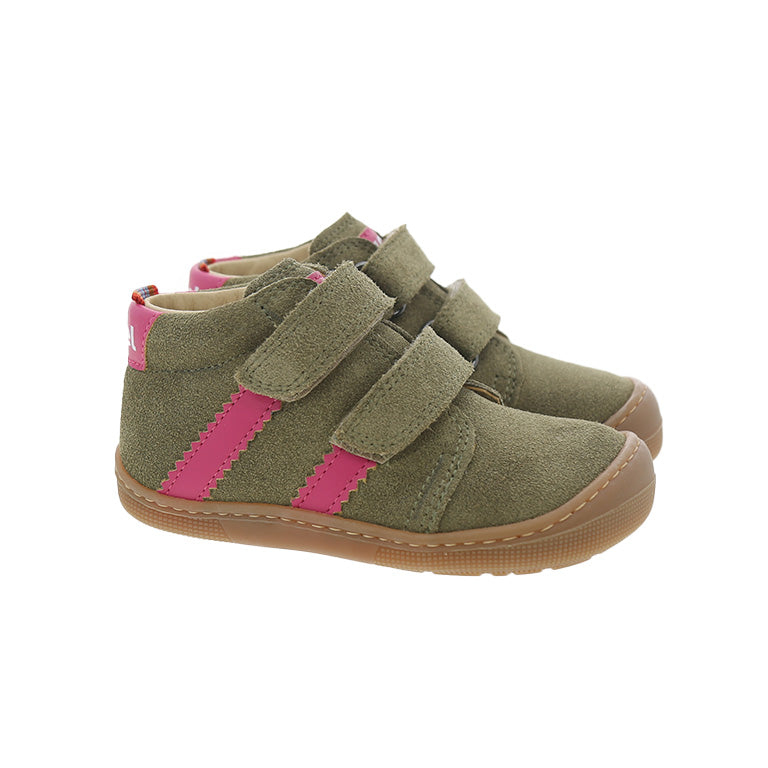 Koel Barefoot Kids David Suede Olive