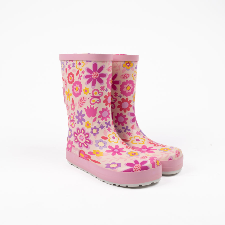 Koel Barefoot Wellie Fuchsia Flowers