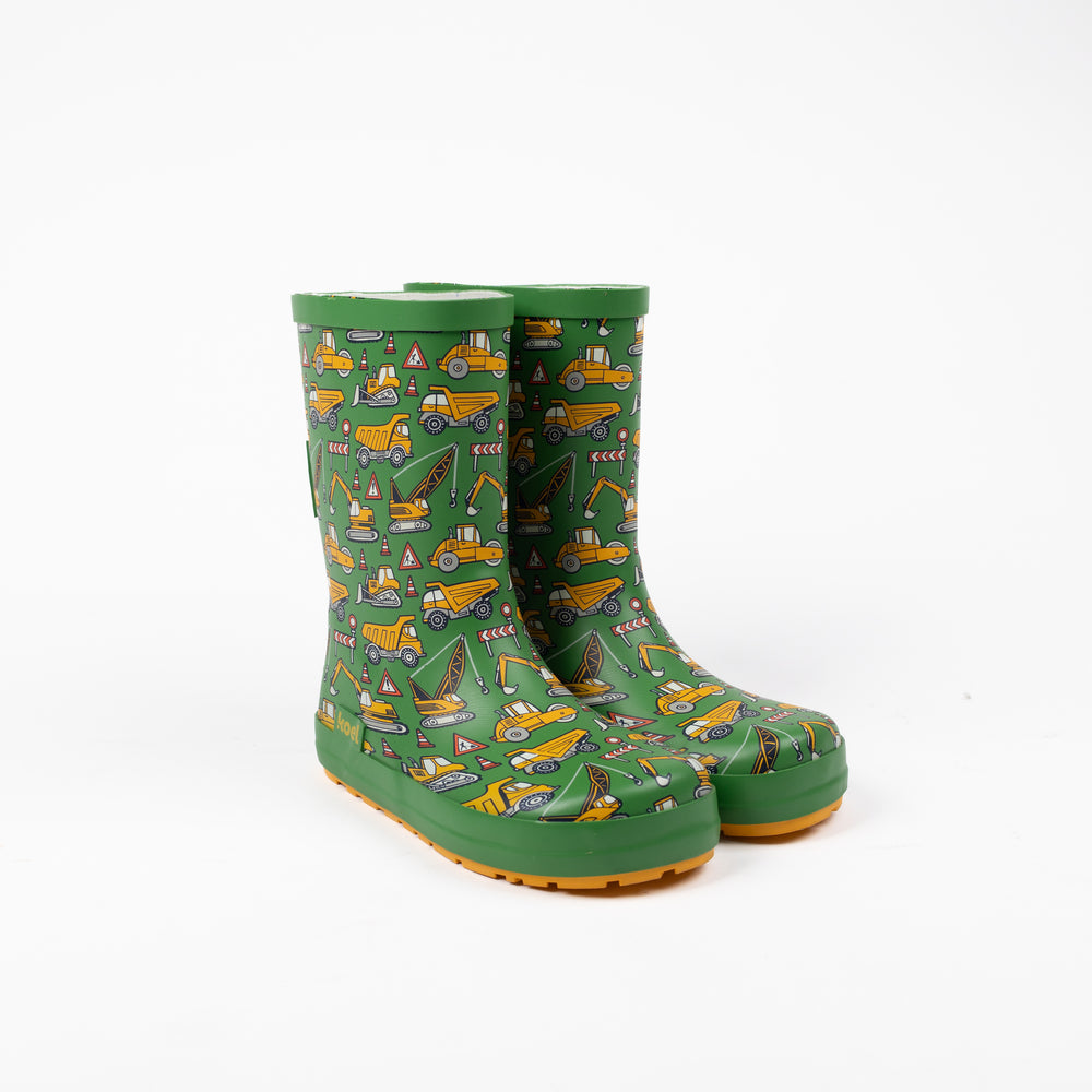 Koel Barefoot Wellie Tractor Green