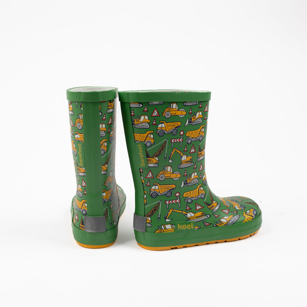 Koel Barefoot Wellie Tractor Green