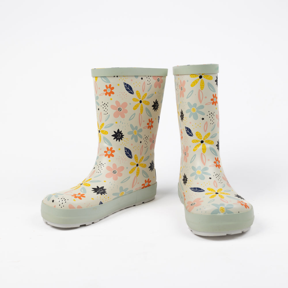 Koel Barefoot Wellie White Flowers