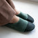 Les Pas Petits Velours Pyjama Gris Vert