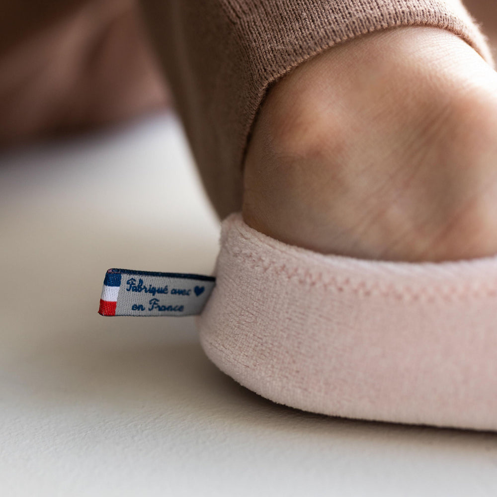 Les Pas Petits Velours Pyjama Rose Pâle