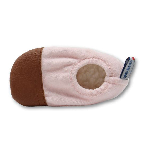 Les Pas Petits Velours Pyjama Rose Pâle