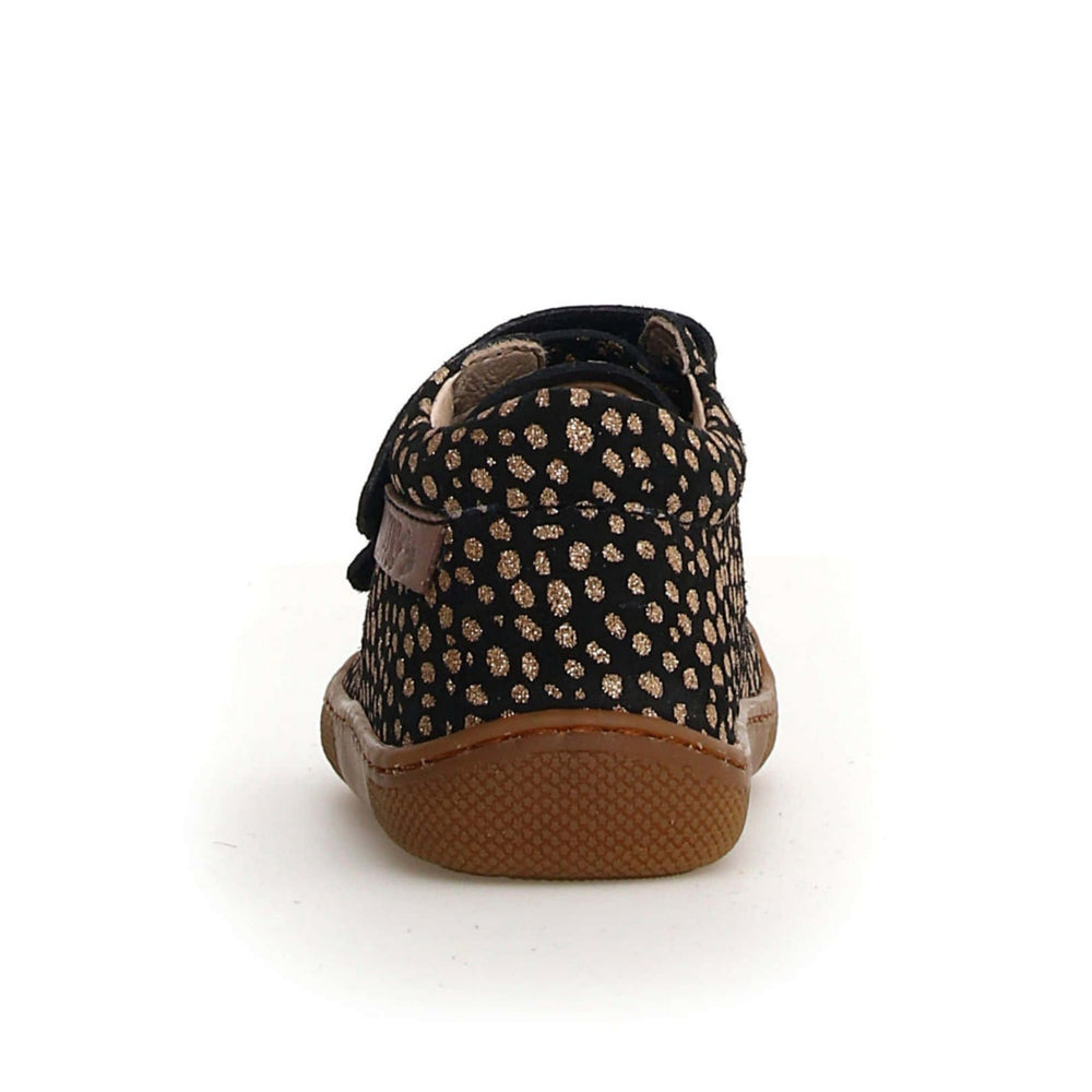 Naturino Barefoot Orec Velcros Puntos Oro Negro