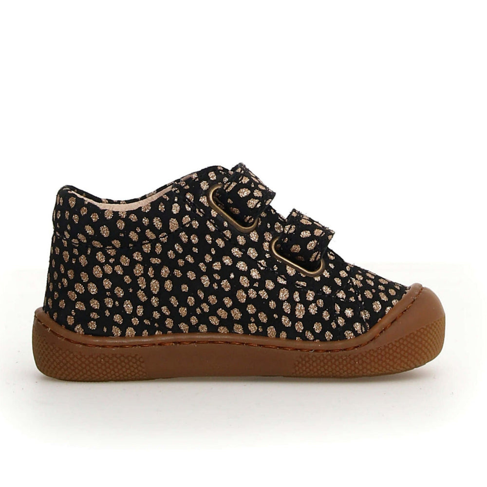 Naturino Barefoot Orec Velcros Puntos Oro Negro
