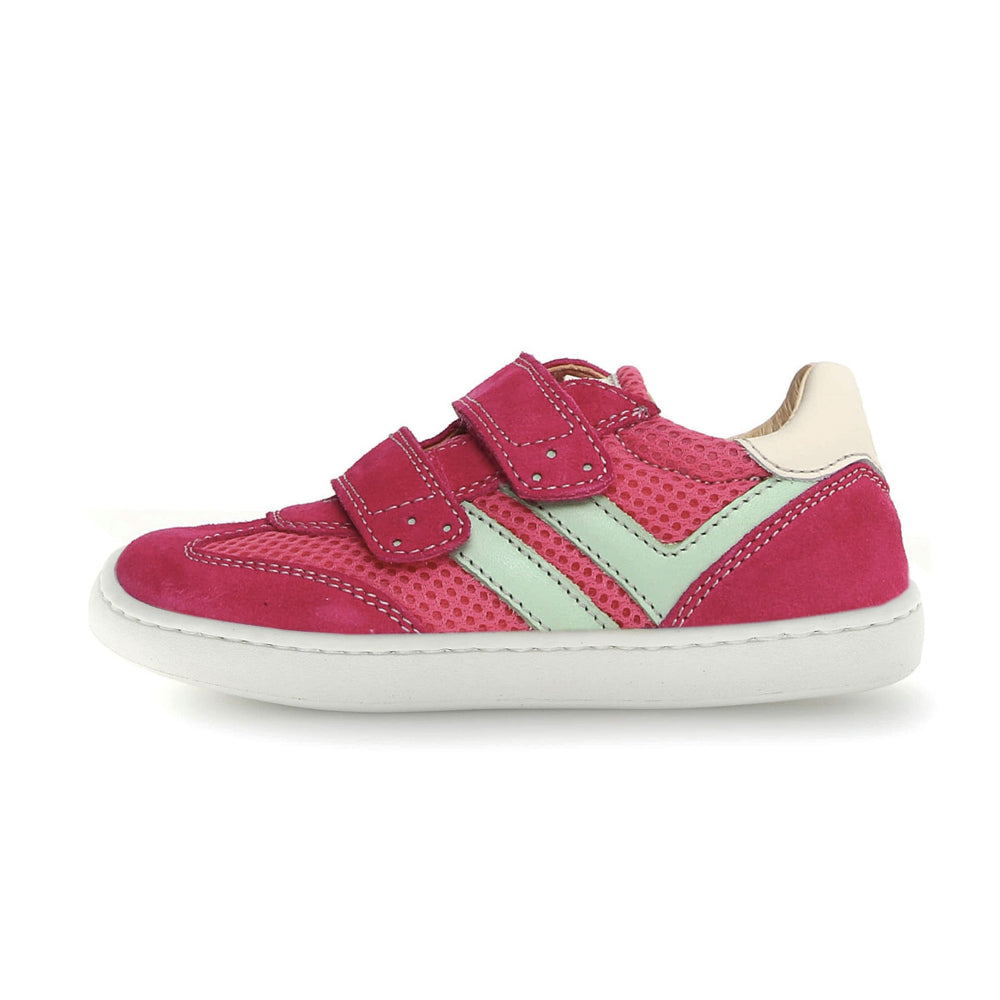 Naturino Kids Kevis Velcros Suede Fuchsia Milk Mint