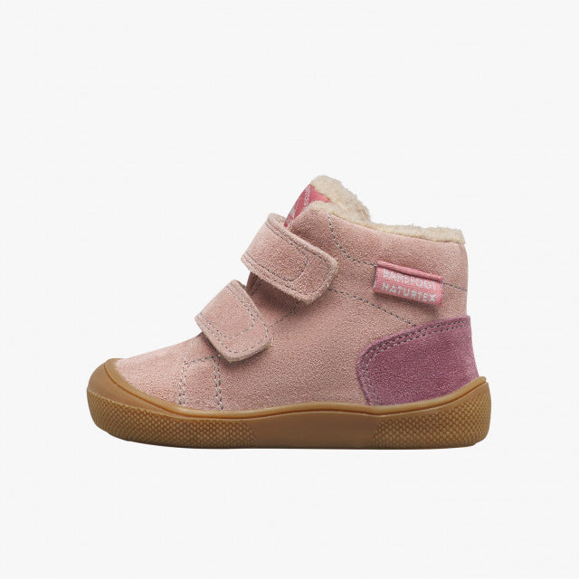 Naturino Barefoot Spinni Tex Wp de ante y lana, color magnolia