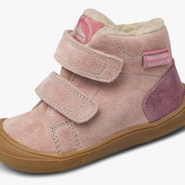 Naturino Barefoot Spinni Tex Wp de ante y lana, color magnolia