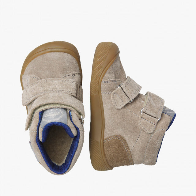 Naturino Barefoot Spinni Tex Wp Suede Wool Taupe