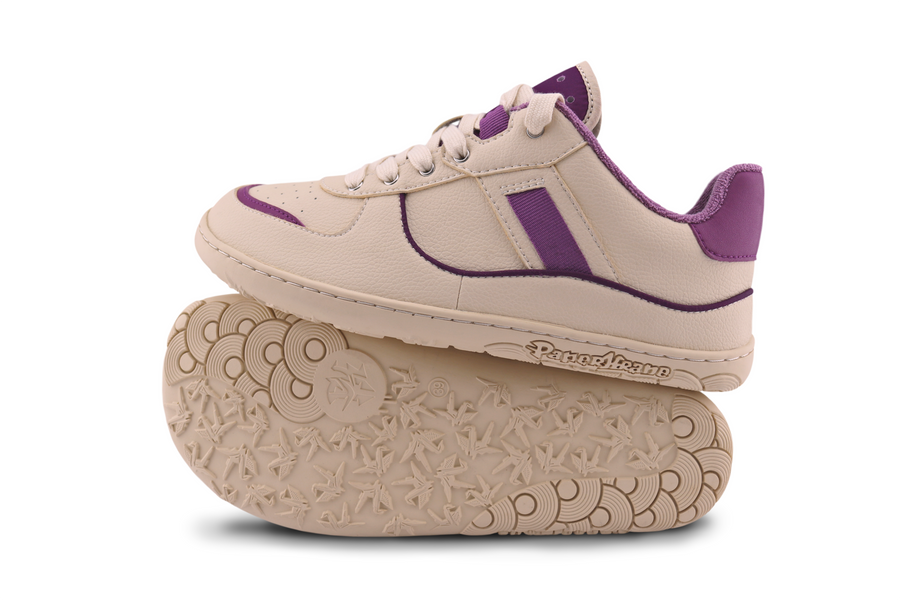 Paperkrane Retro Low Sneakers Cordones Plum Adulto