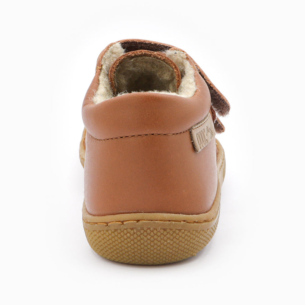 Naturino Barefoot Orec Velcros Wool Cuoio