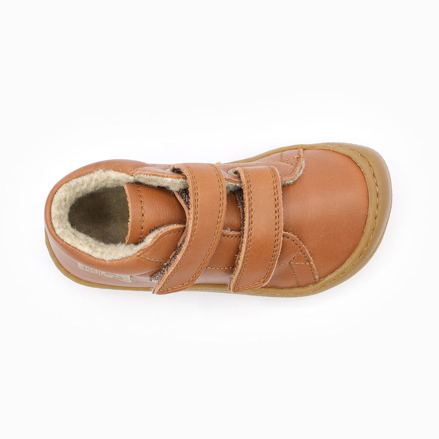 Naturino Barefoot Orec Velcros Wool Cuoio