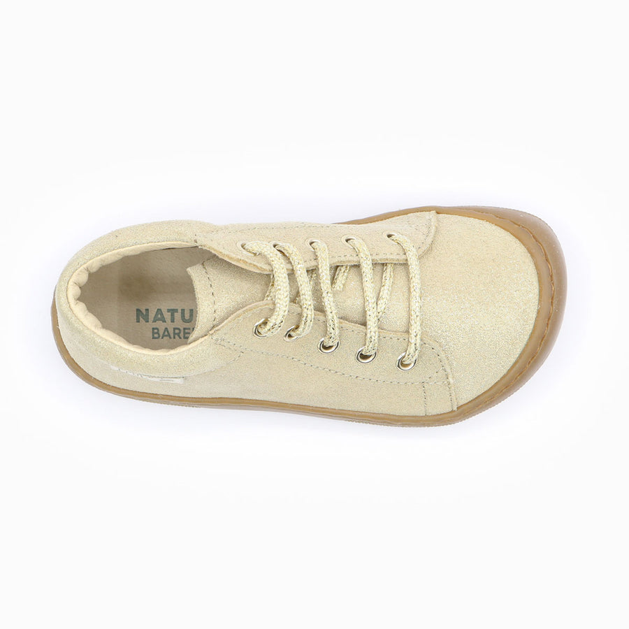 Naturino Barefoot Orec Cordones Glitter Platinum