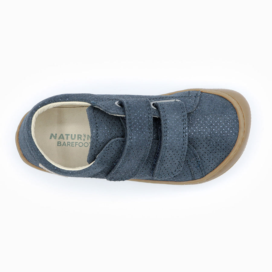 Naturino Barefoot Rabir Velcros Dots Blue