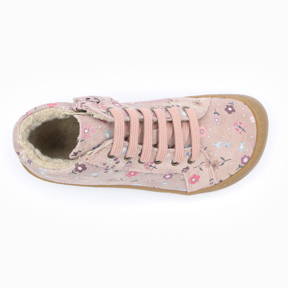 Naturino Barefoot Kommy Zip Bonny Wool Rose