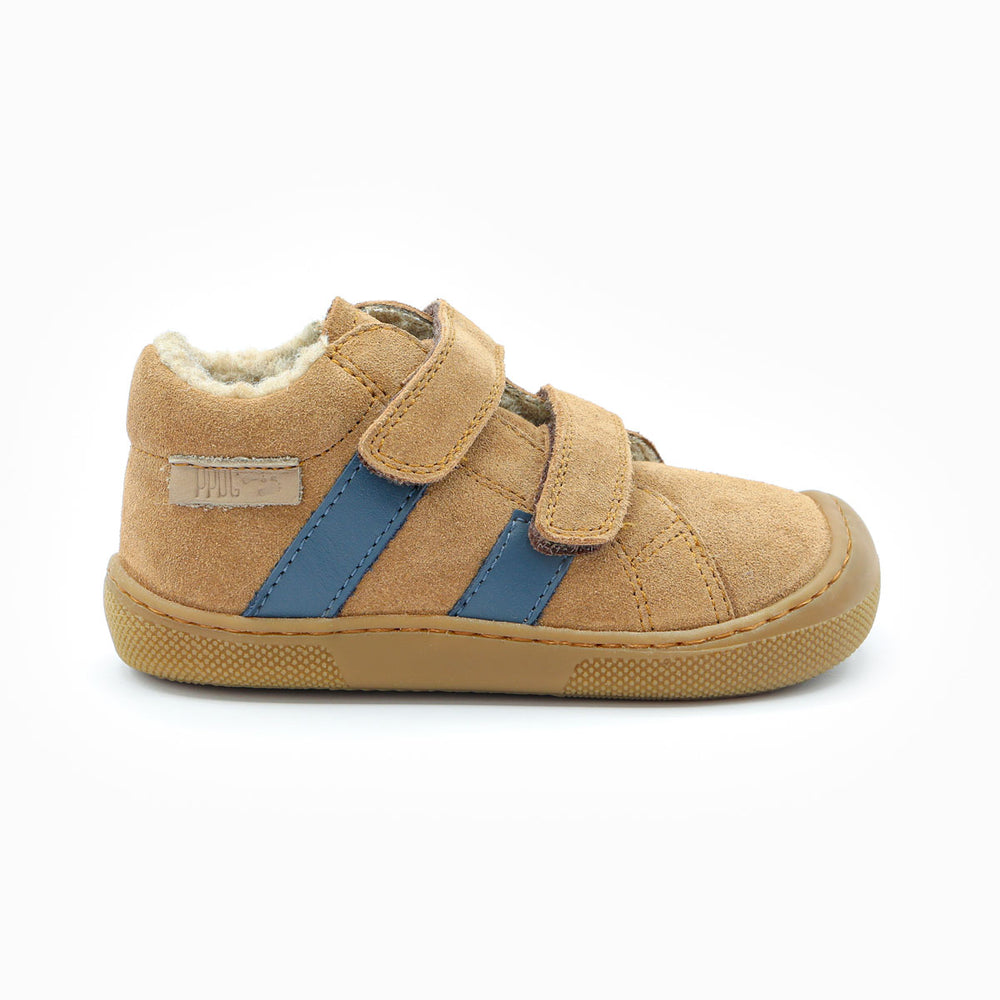 Naturino Barefoot Rimby Wool Velcros Brown Indigo