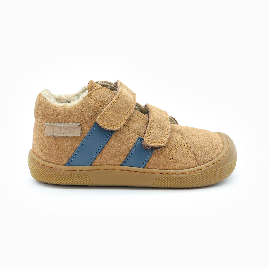 Naturino Barefoot Rimby Wool Velcros Brown Indigo