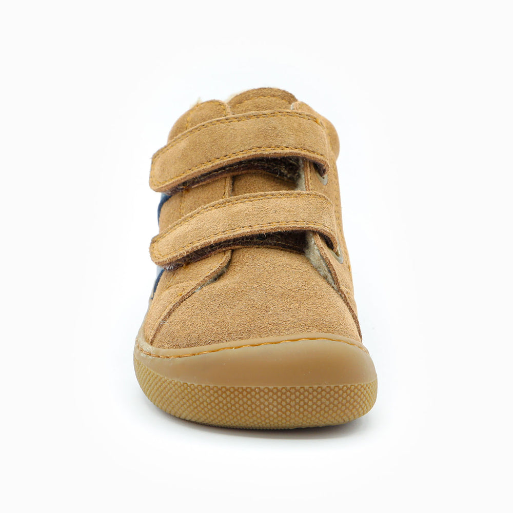 Naturino Barefoot Grimby Velcros Wool Brown Indigo