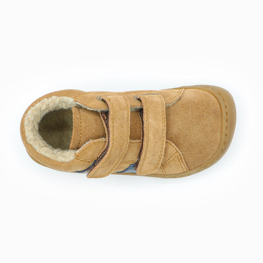 Naturino Barefoot Rimby Wool Velcros Brown Indigo