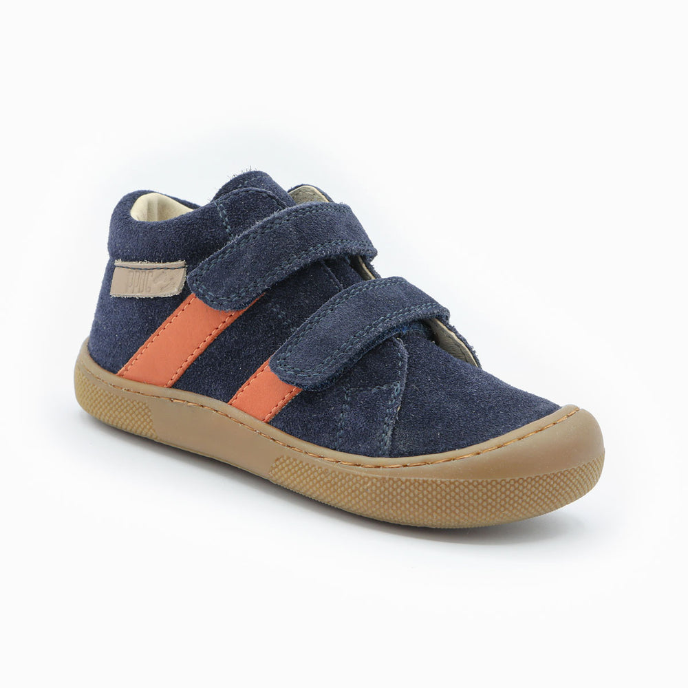 Naturino Barefoot Rimby Velcros Navy Dark Orange
