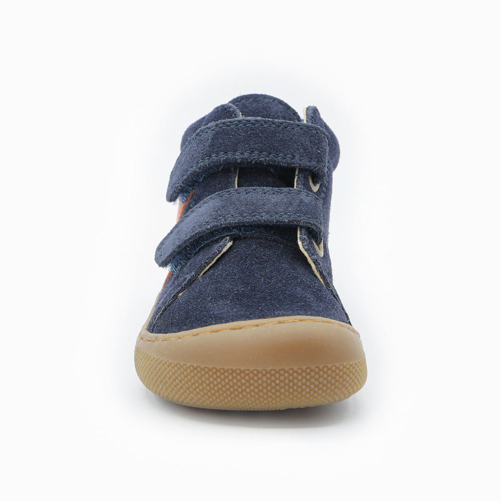 Naturino Barefoot Rimby Velcros Navy Dark Orange