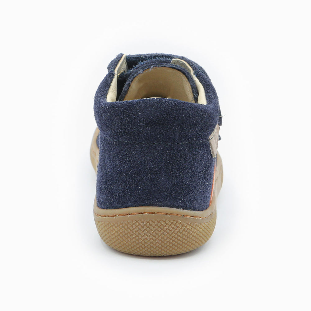 Naturino Barefoot Grimby Velcros Navy Dark Orange