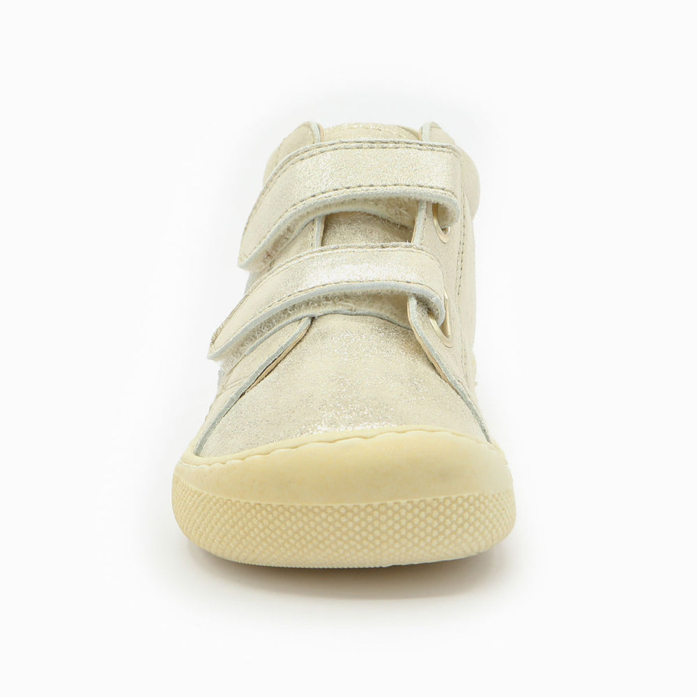 Naturino Barefoot Grimby Velcros Platinum Silver Cipria
