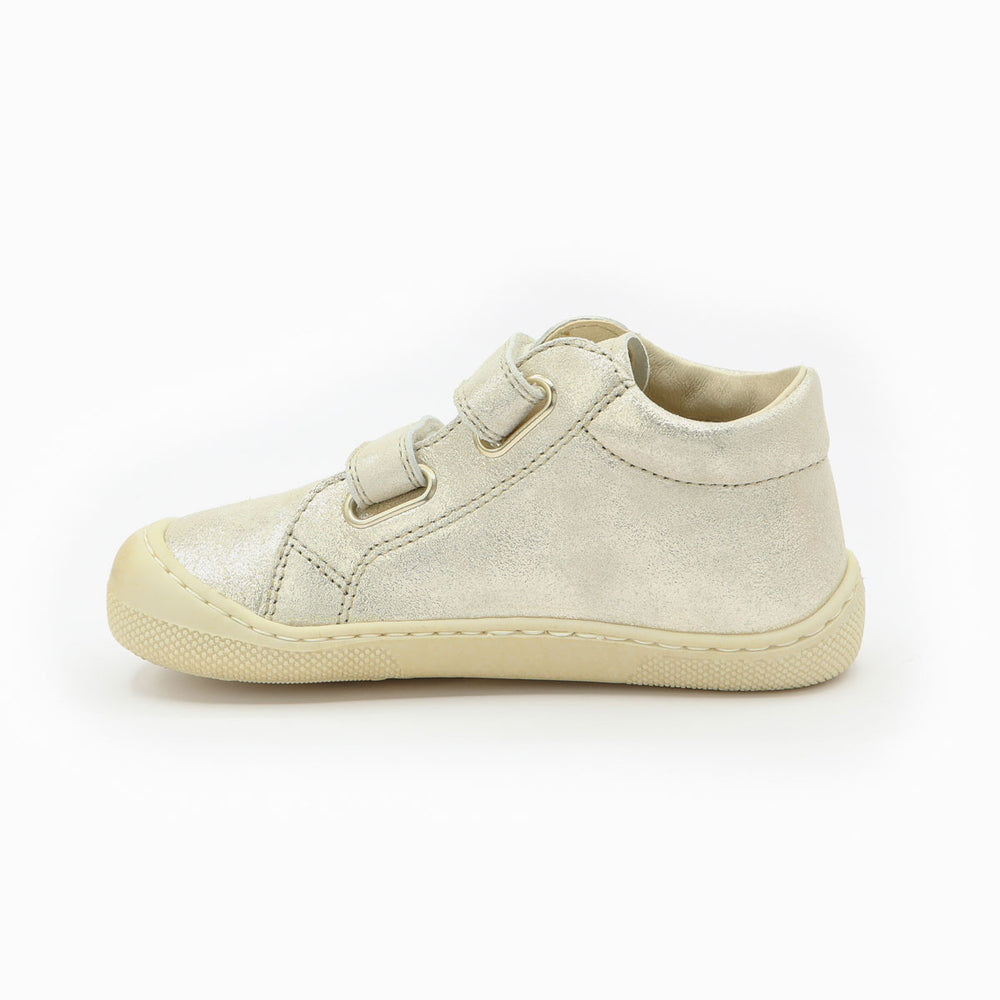 Naturino Barefoot Grimby Velcros Platinum Silver Cipria