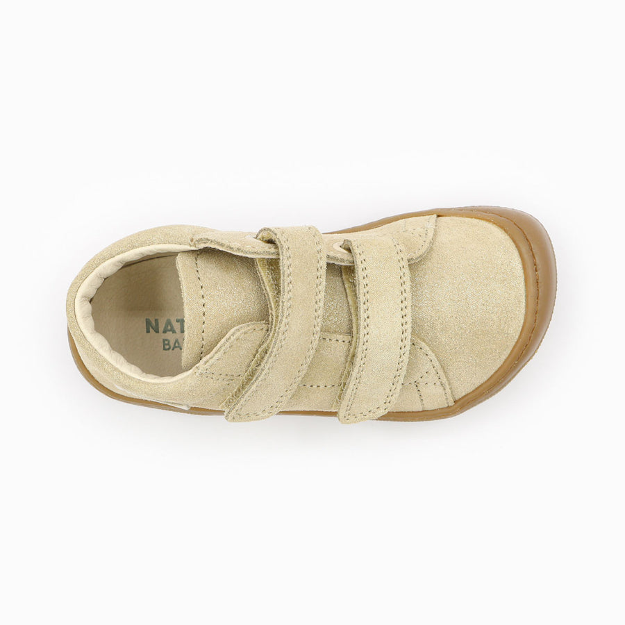 Naturino Barefoot Orec Velcros Glitter Platinum